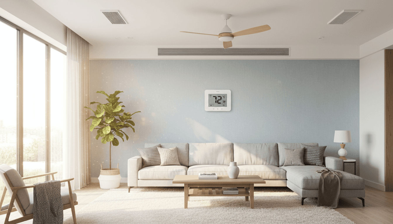 Smart air freshening system in contemporary living space